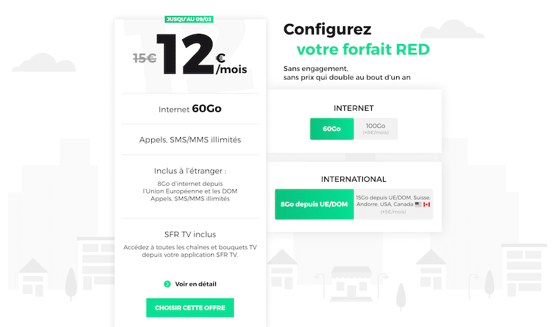 RED by SFR : votre forfait mobile 60 Go pour 12€ sur red-by-sfr.fr