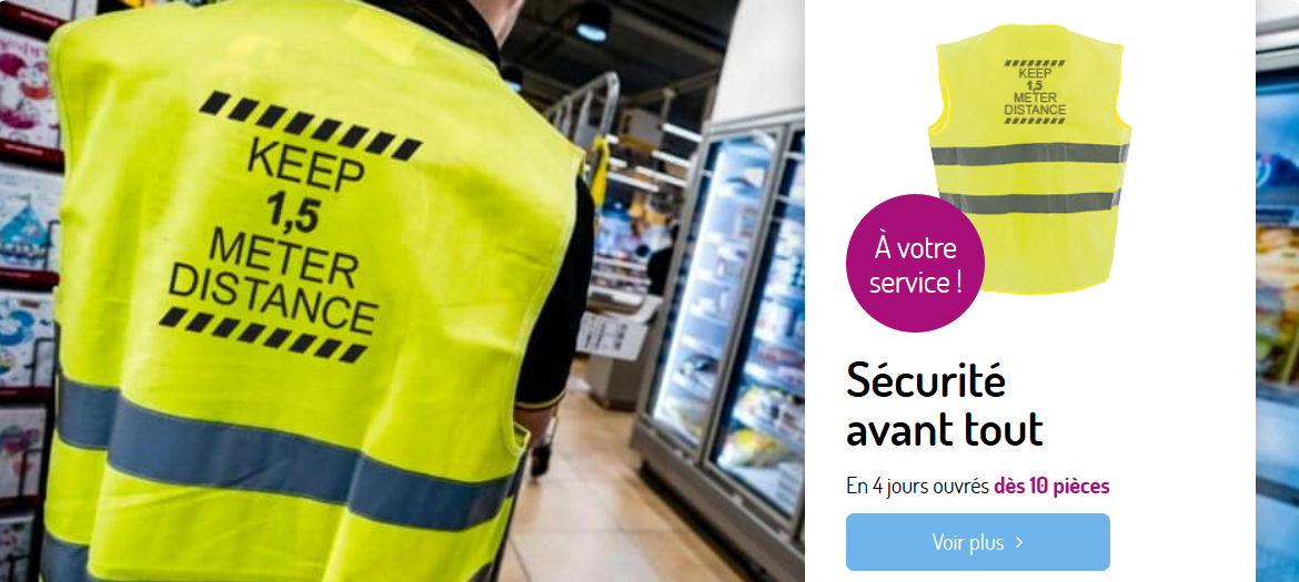 objet publicitaire gilet jaune