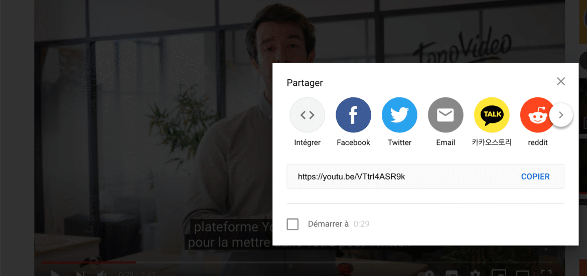 Partager une vidéo YouTube sur Twitter